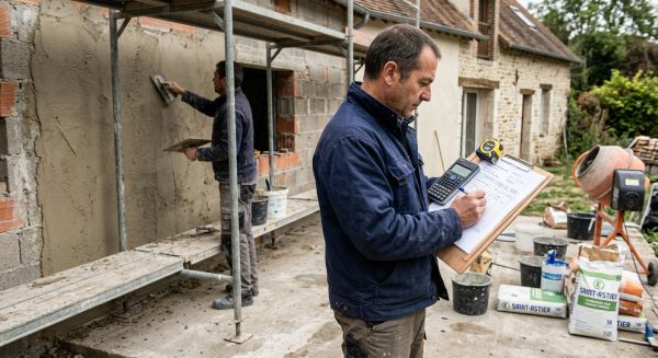 Estimer le coût des enduits : tarifs détaillés au m²
