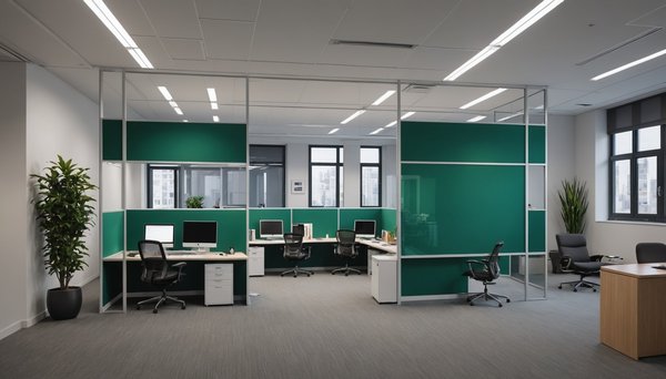 Cloisons suspendues : modularité et design pour vos bureaux